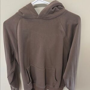 GAP Brown Sweater with Ribbed Cuffs and Relaxed Fit